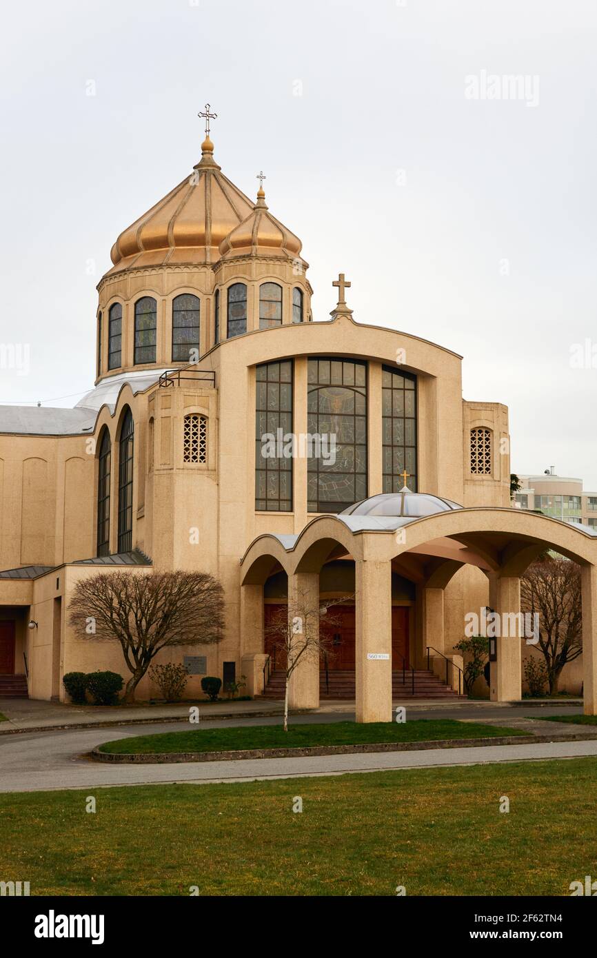 St. Mary's Ukrainisch Katholische Kirche in Vancouver, British Columbia, Kanada Stockfoto