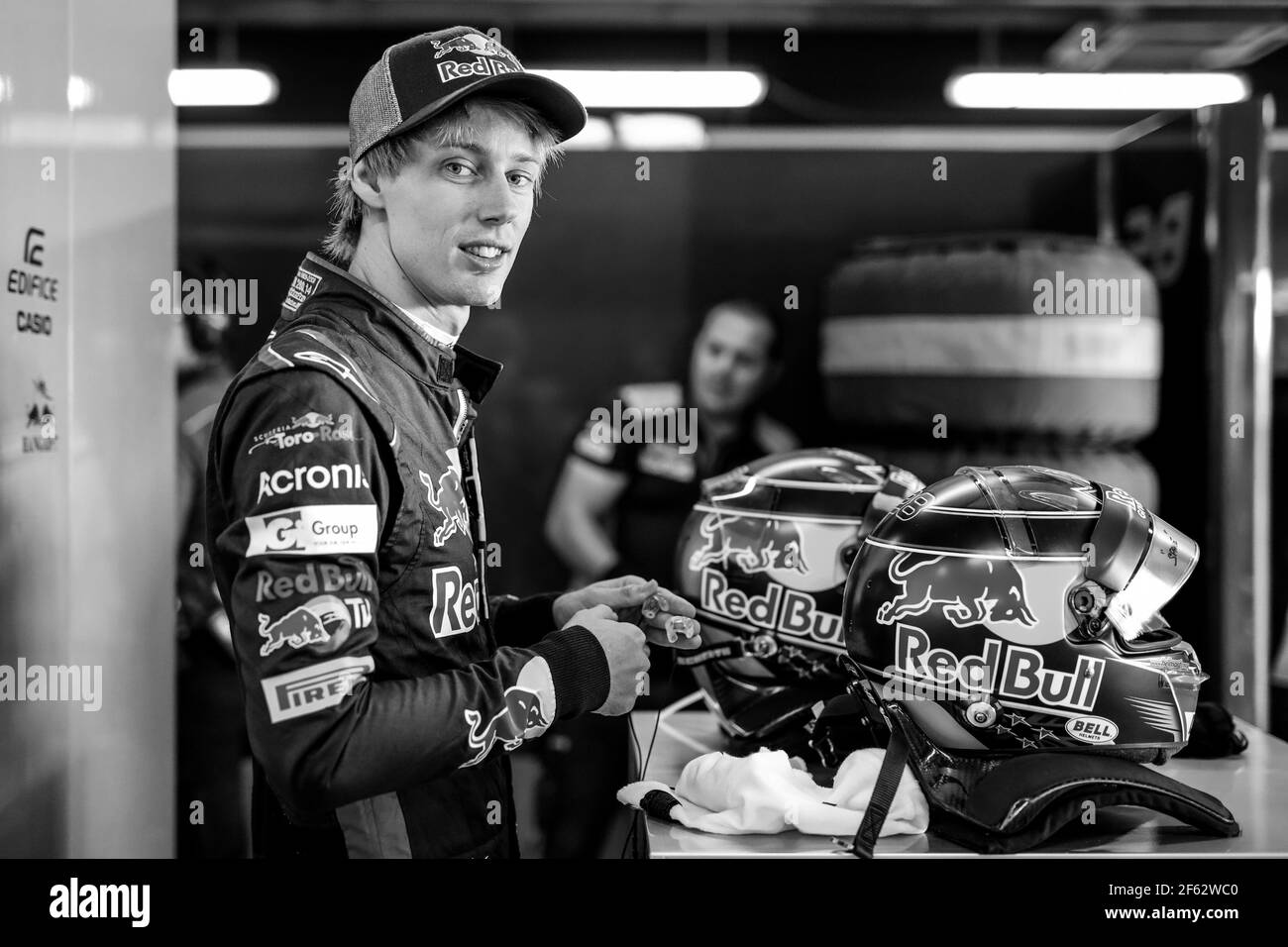 HARTLEY Brendon (nzl) Toro Rosso Ferrari STR12 Team Toro Rosso, Portrait während der Formel 1 Weltmeisterschaft 2017, Abu Dhabi Grand Prix vom 23. Bis 26. November in Yas Marina - Foto Florent Gooden / DPPI Stockfoto