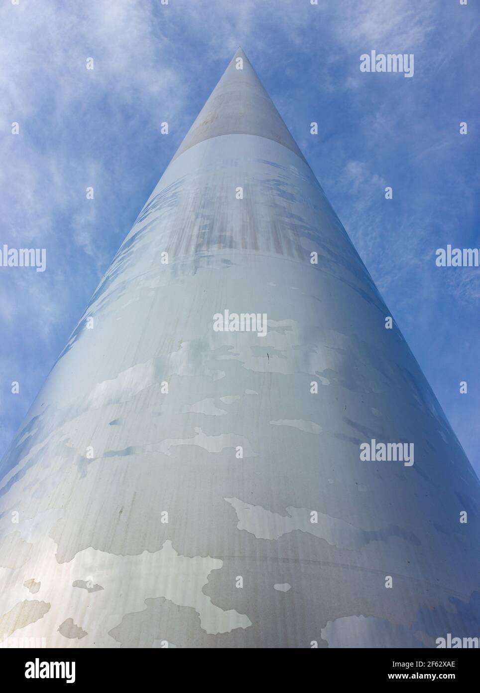 Ein Bild des Spire-Gebäudes von unten (Dublin). Stockfoto