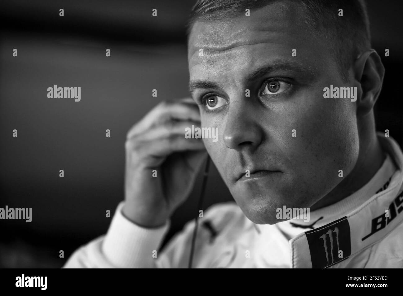 BOTTAS Valtteri (FIN) Mercedes W08 Hybrid EQ Power+ Team Mercedes GP, Portrait während der Formel 1 Weltmeisterschaft 2017, Abu Dhabi Grand Prix vom 23. Bis 26. November in Yas Marina - Foto DPPI Stockfoto