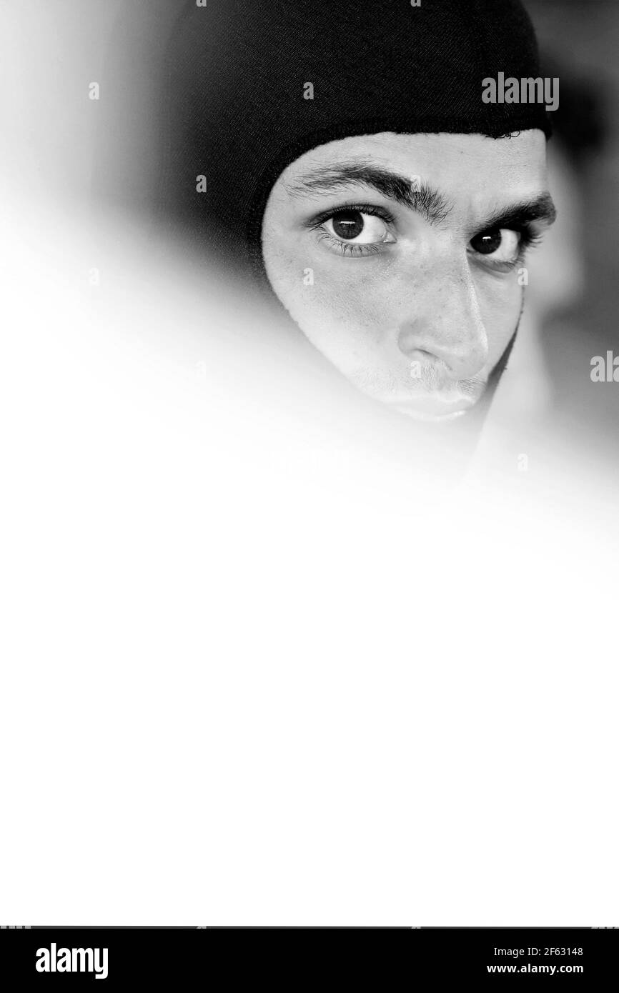 SAINZ Carlos jr (Spa) Toro Rosso STR12, Portrait während der Formel 1 Weltmeisterschaft 2017, Abu Dhabi Grand Prix vom 23. Bis 26. November in Yas Marina - Foto Clement Marin / DPPI Stockfoto