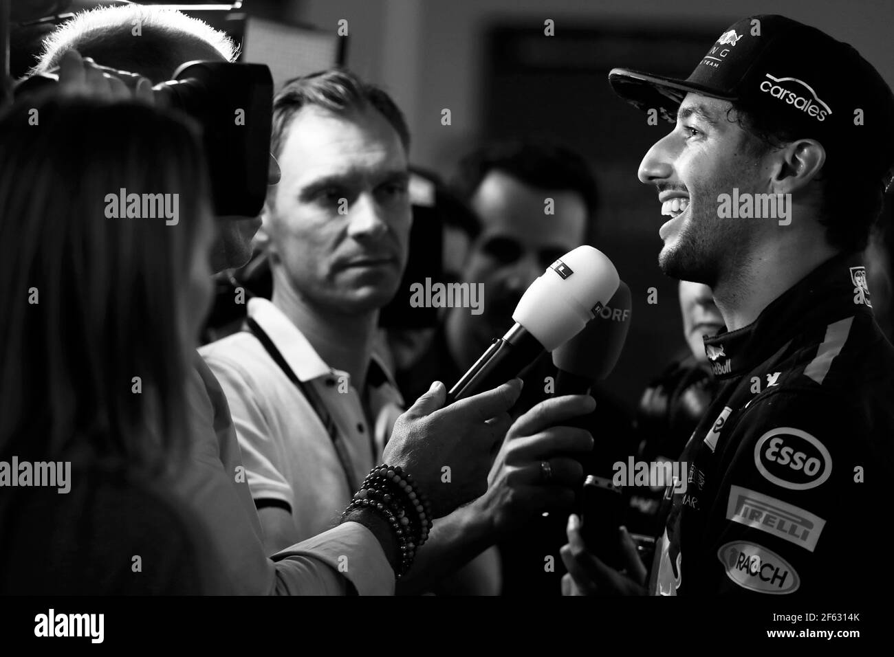 RICCIARDO Daniel (aus) Red Bull Tag Heuer RB13, Portrait während der Formel 1 Weltmeisterschaft 2017, Abu Dhabi Grand Prix vom 23. Bis 26. November in Yas Marina - Foto Clement Marin / DPPI Stockfoto