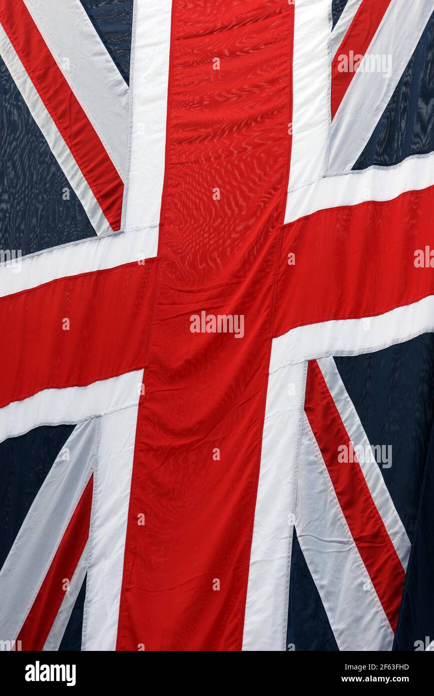 21. April 2011. London, England. Bei der Horse Guards Parade in London, England, bewegt sich eine Union Jack-Fahne im Wind. Foto Copyright ©; Charlie Varley/varl Stockfoto