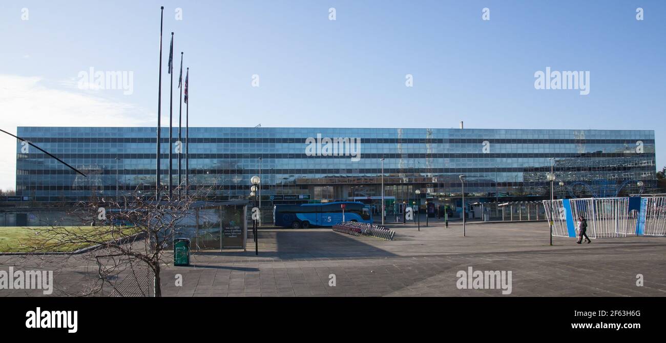 Milton Keynes Central Railway Station in Buckinghamshire, Großbritannien Stockfoto