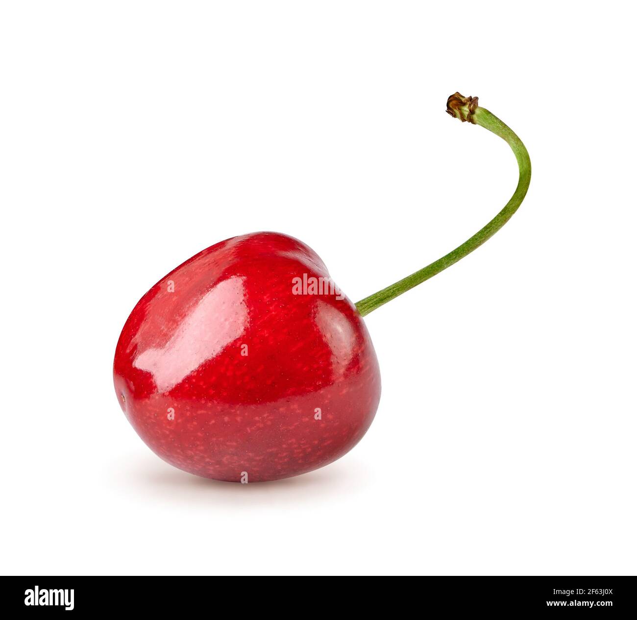 Cherry isoliert. Frische Kirsche auf weißem Hintergrund. Stockfoto