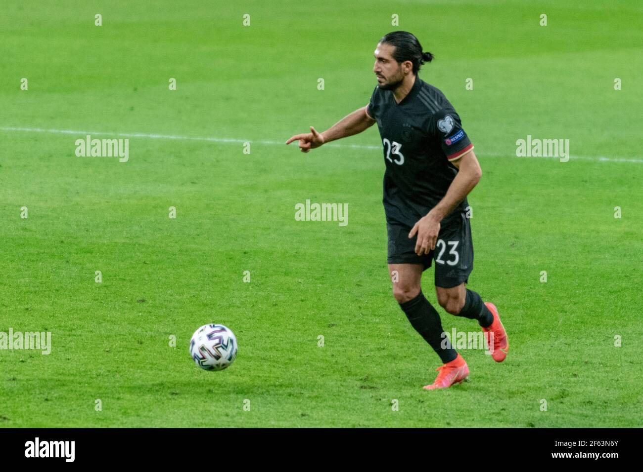 Bukarest, Rumänien. März 2021, 28th. Emre kann #von Deutschland während der FIFA World Cup 2022 Qualifying Round Spiel zwischen den Nationalmannschaften von Rumänien und Deutschland in der National Arena in Bukarest, Rumänien 23. 28,03.2021. Foto: Copyright 2020, Quelle: Cronos/Alamy Live News Stockfoto