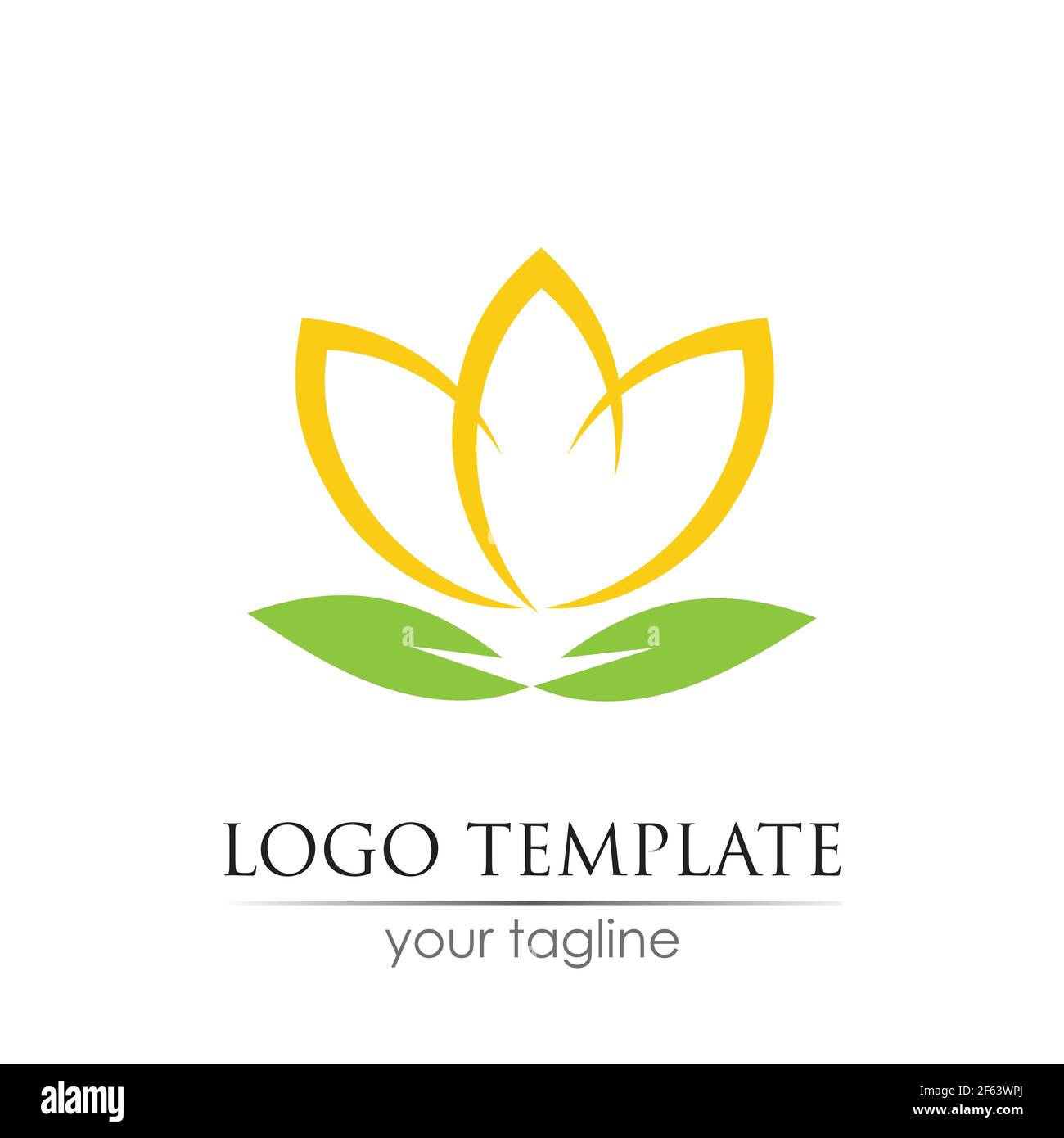 Blume Tulpe Logo Vektor Illustration Design Vorlage Stock Vektor