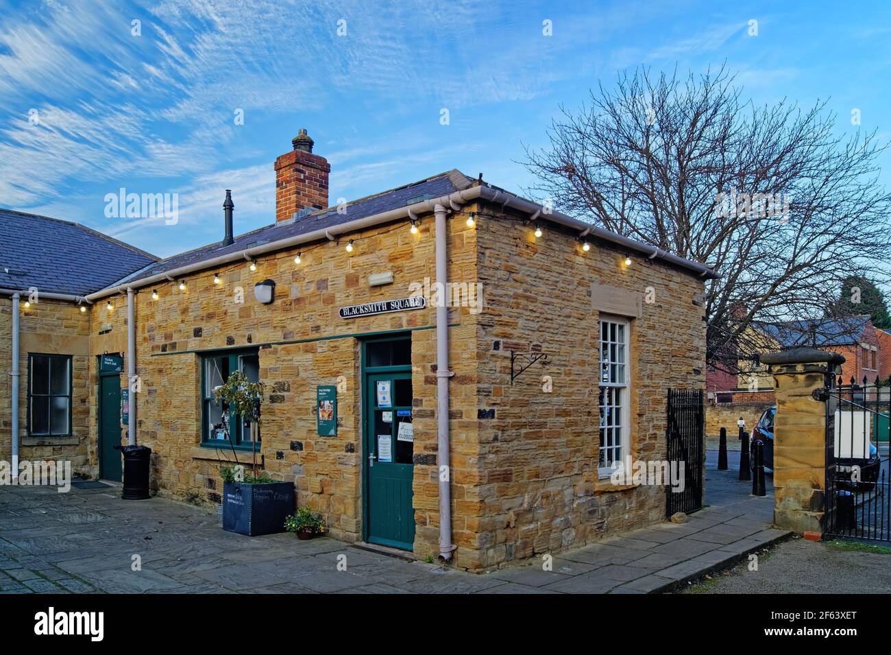 Großbritannien, South Yorkshire, Elsecar Heritage Center, Blacksmith Square Stockfoto