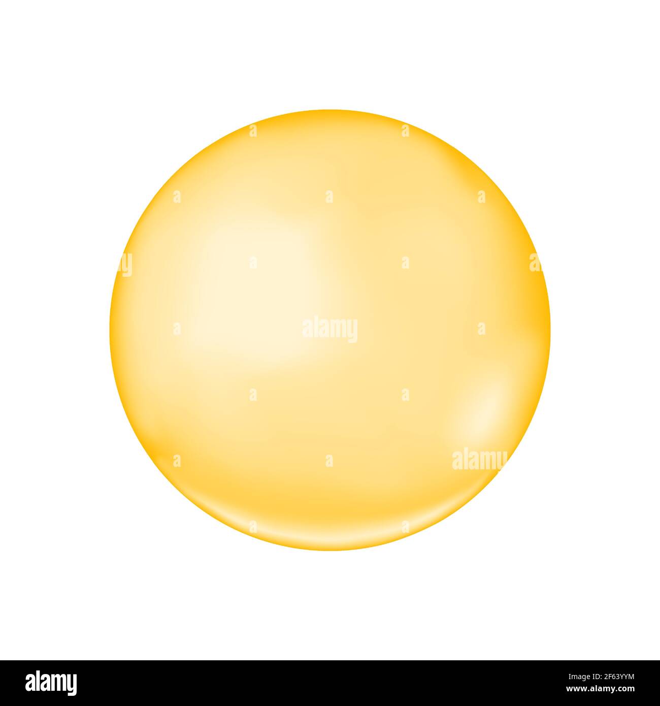 Goldene glänzende Kuppel. Kollagentropfen, Keratin, Serum, Jojoba-Kosmetiköl, Vitamin A oder E, Omega-Fettsäureball. Vektor realistische Illustration. Stock Vektor