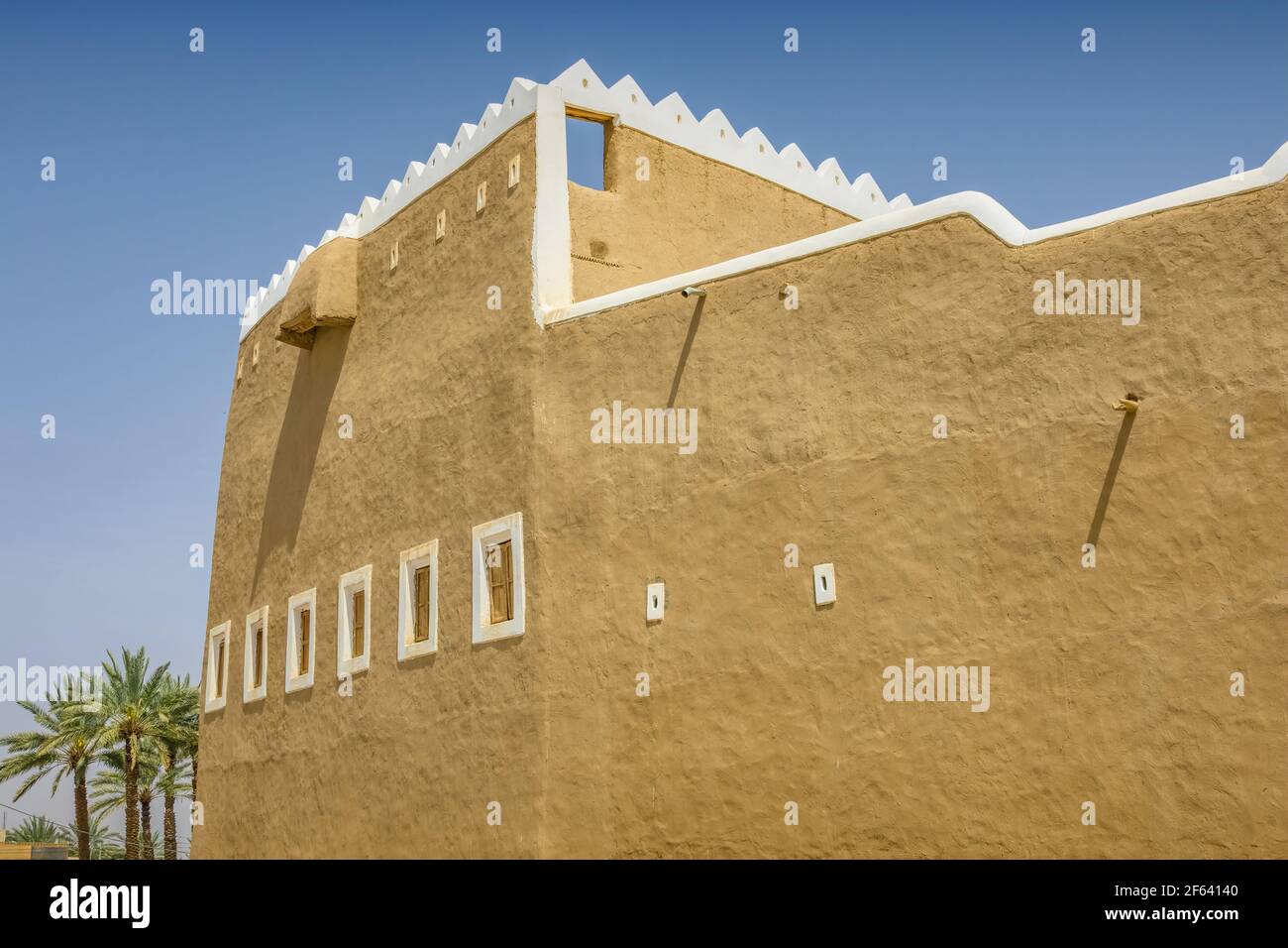 Historischer Al Rumman Palast in Tayma, Provinz Tabuk, Saudi-Arabien Stockfoto
