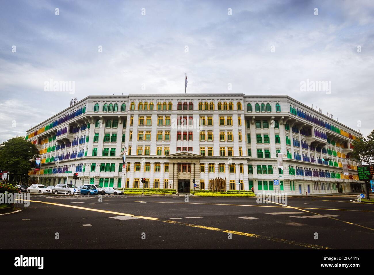 Der alten Polizeistation Hill Street ist ein historisches Gebäude in Singapur, und befindet sich in Hill Street im Museum-Planungsbereich innerhalb der zentralen Stockfoto