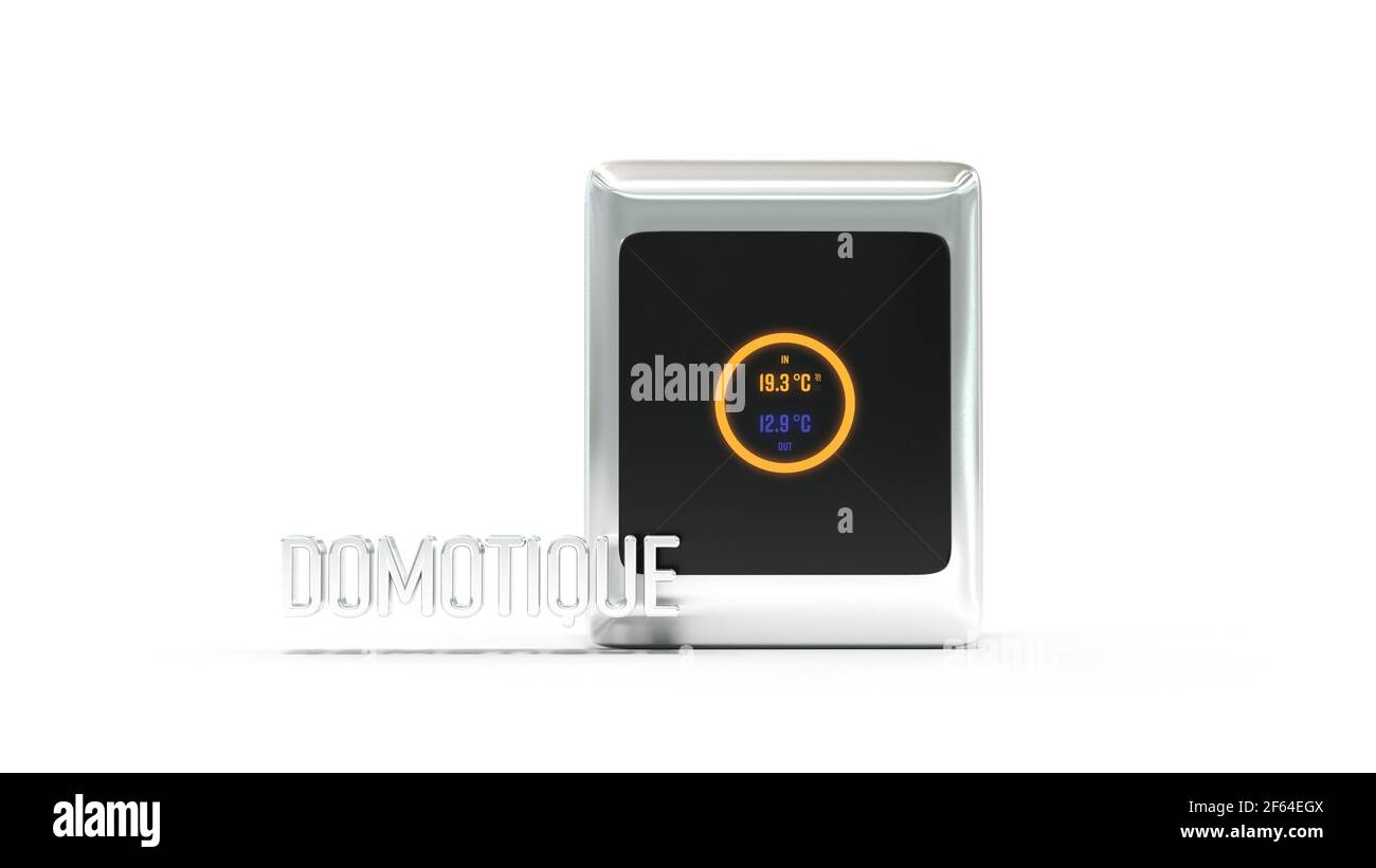 Smart Home Remote Control Box - 3D Rendering Stockfoto