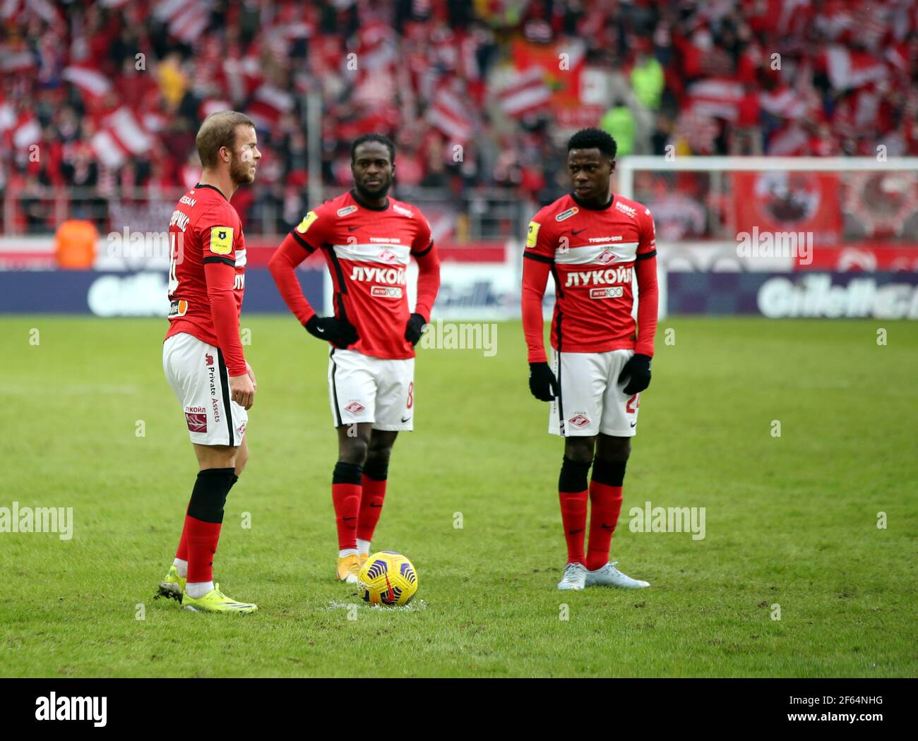 MOSKAU, RUSSLAND, 28. FEBRUAR 2021. Die 2020/21 Russische Fußball