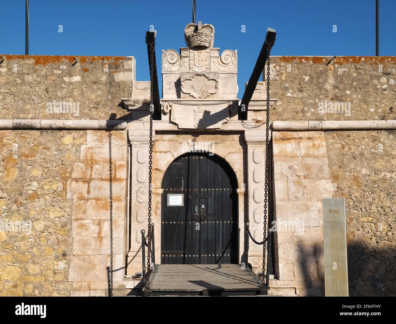 Forte da Ponta da Bandeira, eine historische Festung in Lagos, algarve-Küste, Portugal Stockfoto