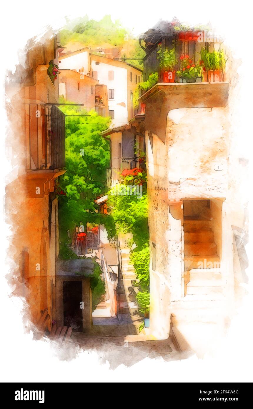 Scanno, Italien, Abruzzen Stockfoto