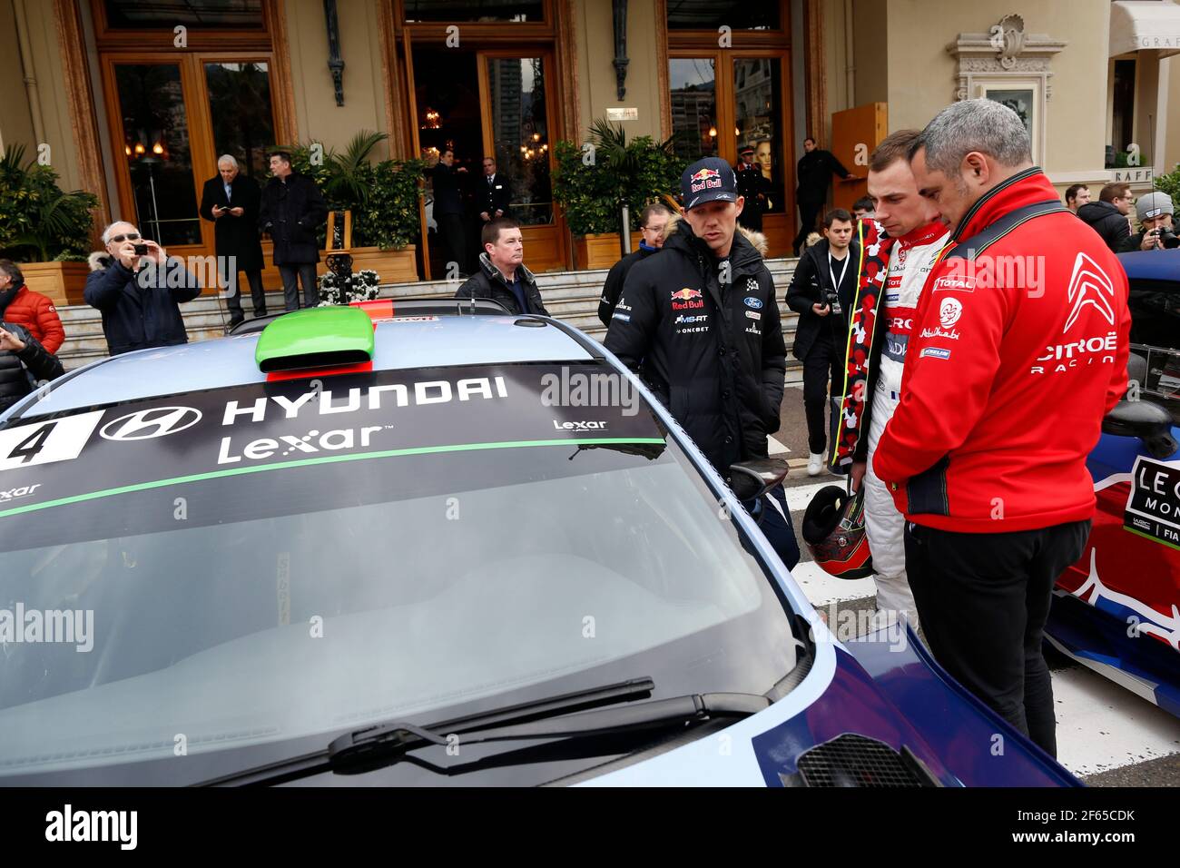 Ogier Sebastien, M-Sport World Rally Team, Ford Fiesta WRC, Ambiance Portrait Lefebvre Stephane, Citroen Total WRT, Citroen C3 WRC, Ambiance Portrait während der WRC World Rally Car Championship 2017, Rallye Monte Carlo vom 19. Bis 22. Januar in Monaco - Foto Francois Baudin / DPPI Stockfoto