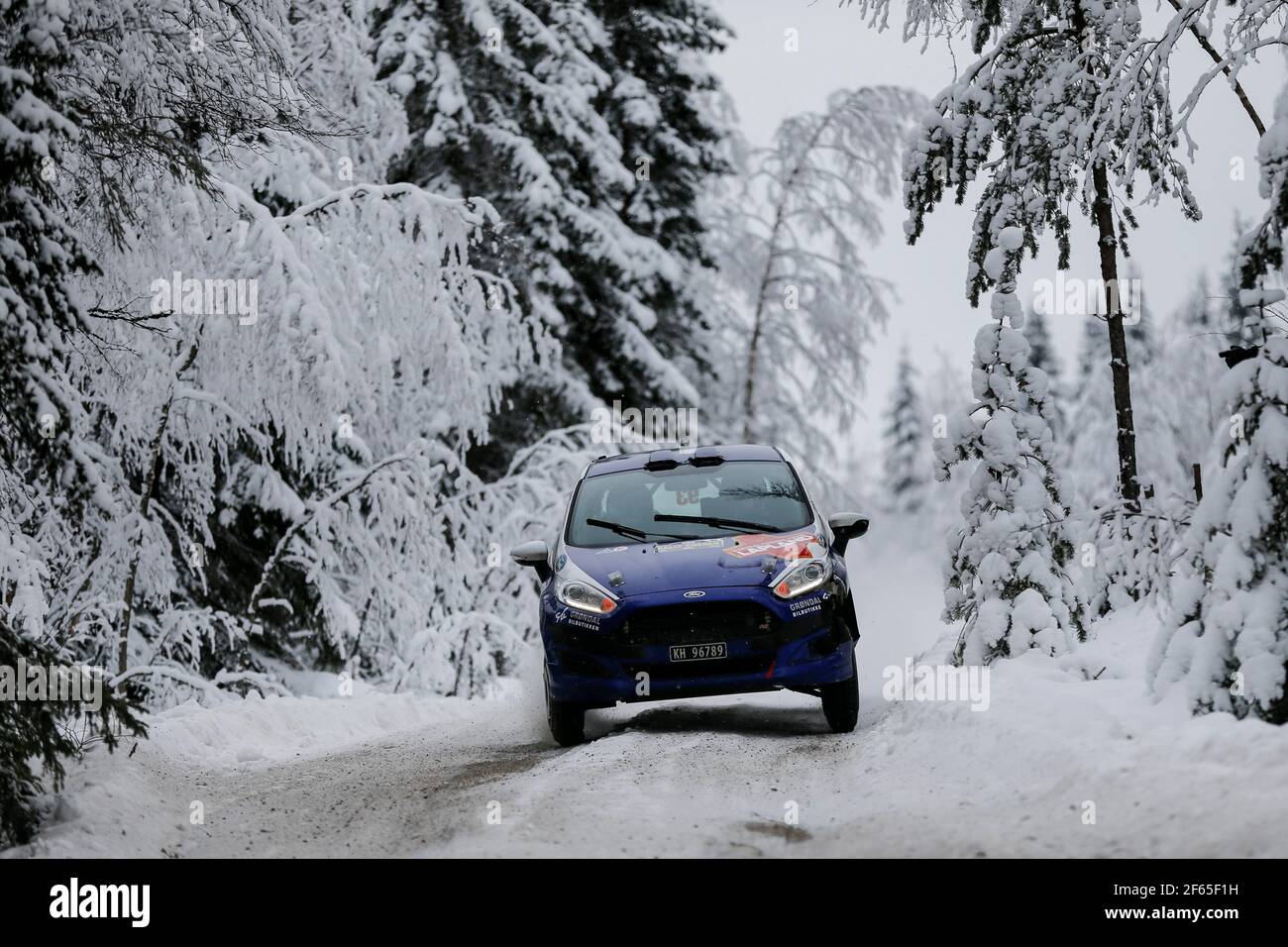 93 Solberg Oscar, Barth Patrik, Ford Fiesta R2 in Aktion während der WRC World Rally Car Championship 2017, Schweden Rallye vom 9. Bis 12. Februar, in Hagfors - Foto Bastien Baudin / DPPI Stockfoto