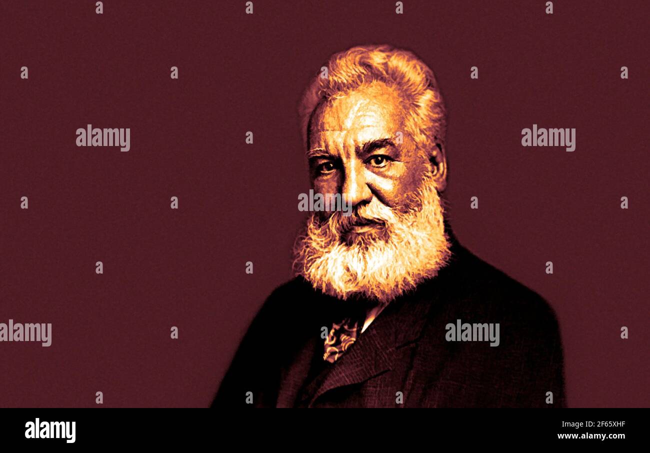 Alexander Graham Bell, 1847 – 1922, Erfinder, Wissenschaftler Und Ingenieur  Stockfotografie - Alamy
