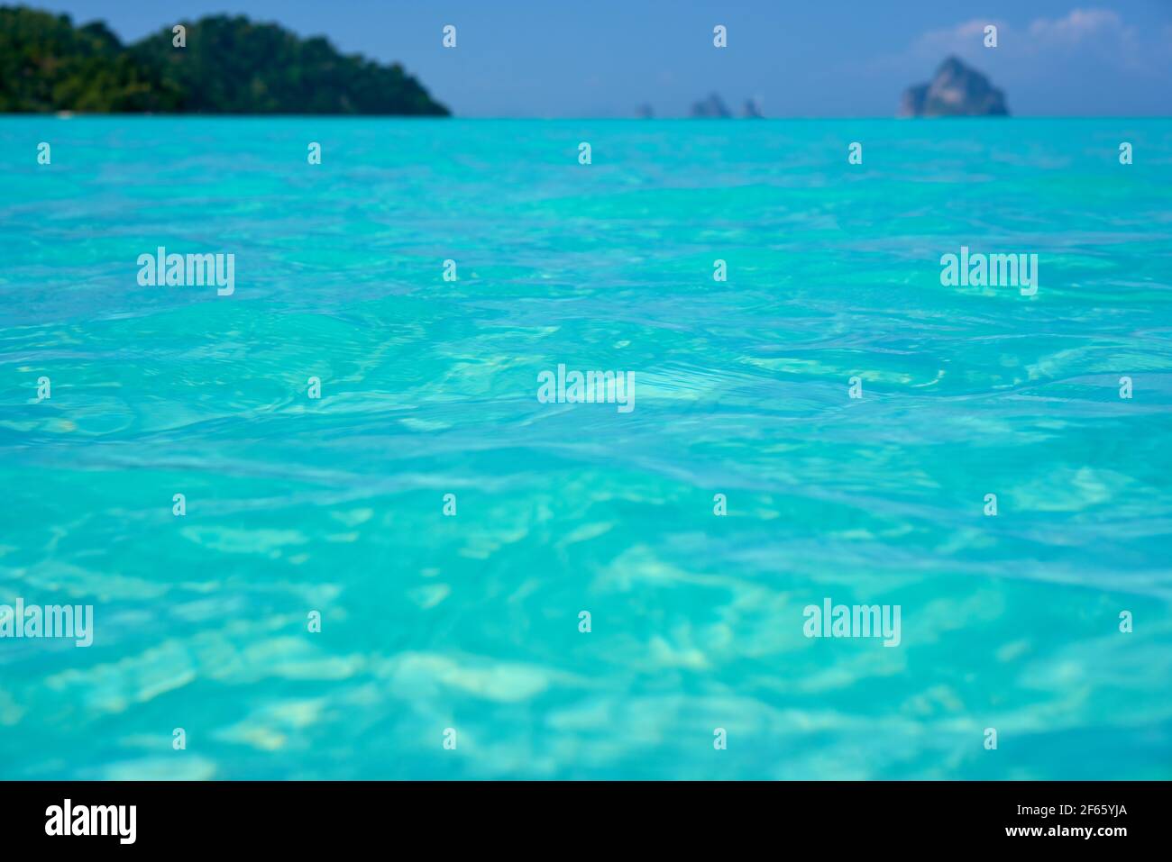 Tropischer Strand Wasser Hintergrund. Reiseziel, Sommer-Konzept Stockfoto