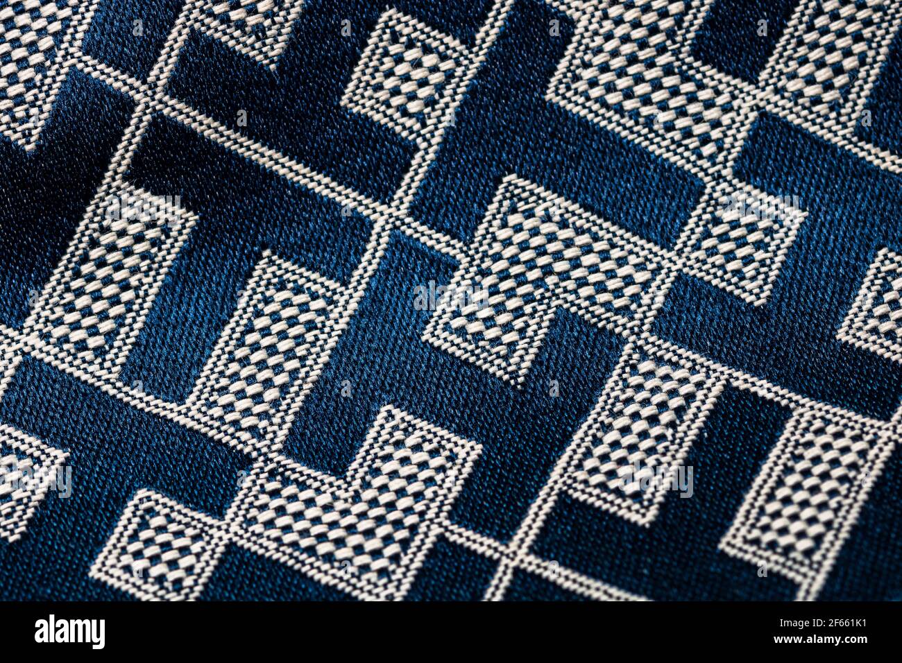 Makro selektive Fokus auf Details von Tommy Hilfiger Frauen Tasche