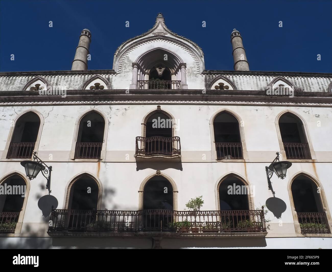 Die Schönheit von Portugal - Stadtzentrum in Caldas da Rainha Stockfoto