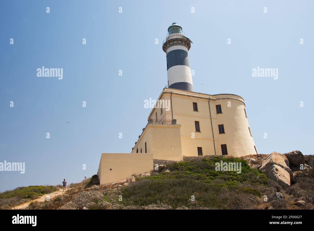 Isola dei Cavoli mit Leuchtturm, Villasimius Stockfoto