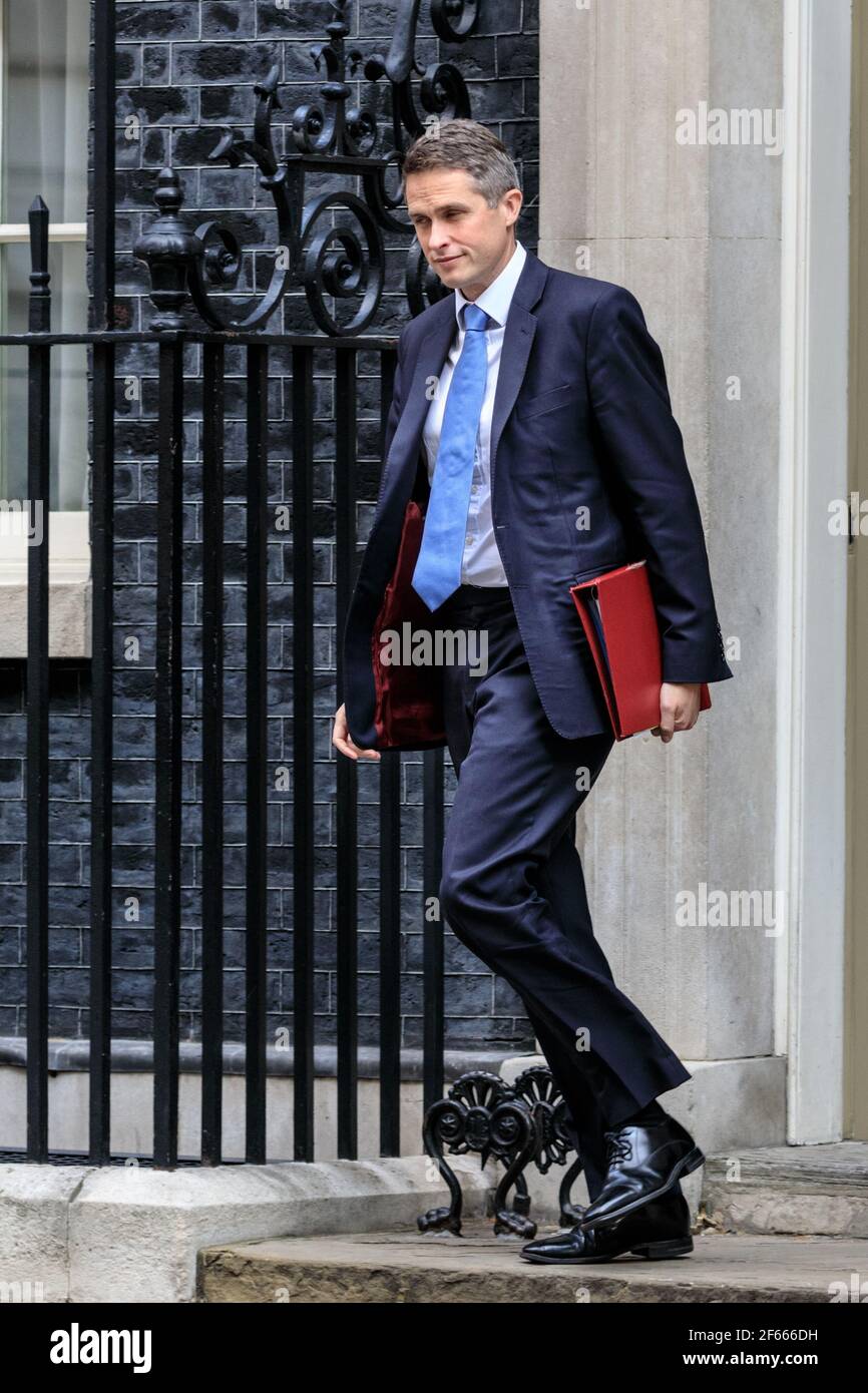 Gavin Williamson, Bildungsminister, Politiker Der Britischen Konservativen Partei, Downing Street, London Stockfoto