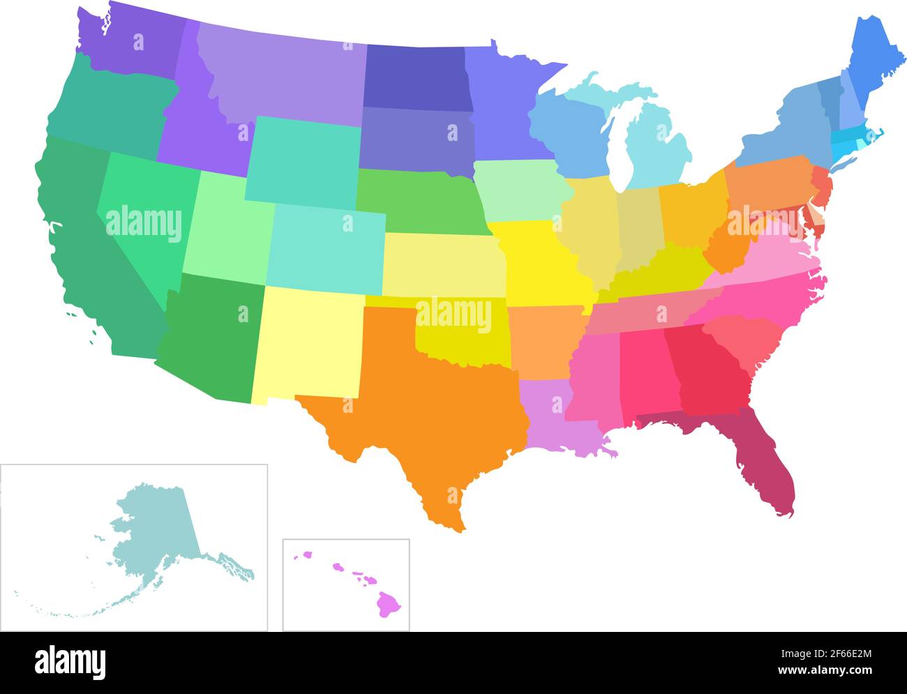 Vektor isolierte Illustration der vereinfachten administrativen Karte