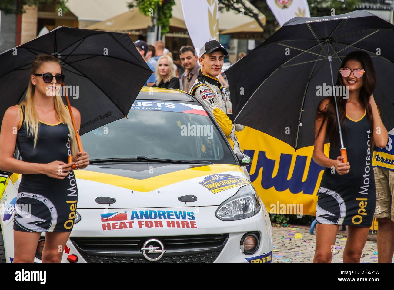 35 INGRAM Chris (GBR) ELLIOTT Edmondson (GBR) Opel ADAM R2 Ambiente während der Rallye-Europameisterschaft 2017 ERC Barum Rallye, vom 25. Bis 27. August, in Zlin, Tschechische Republik - Foto Jorge Cunha / DPPI Stockfoto