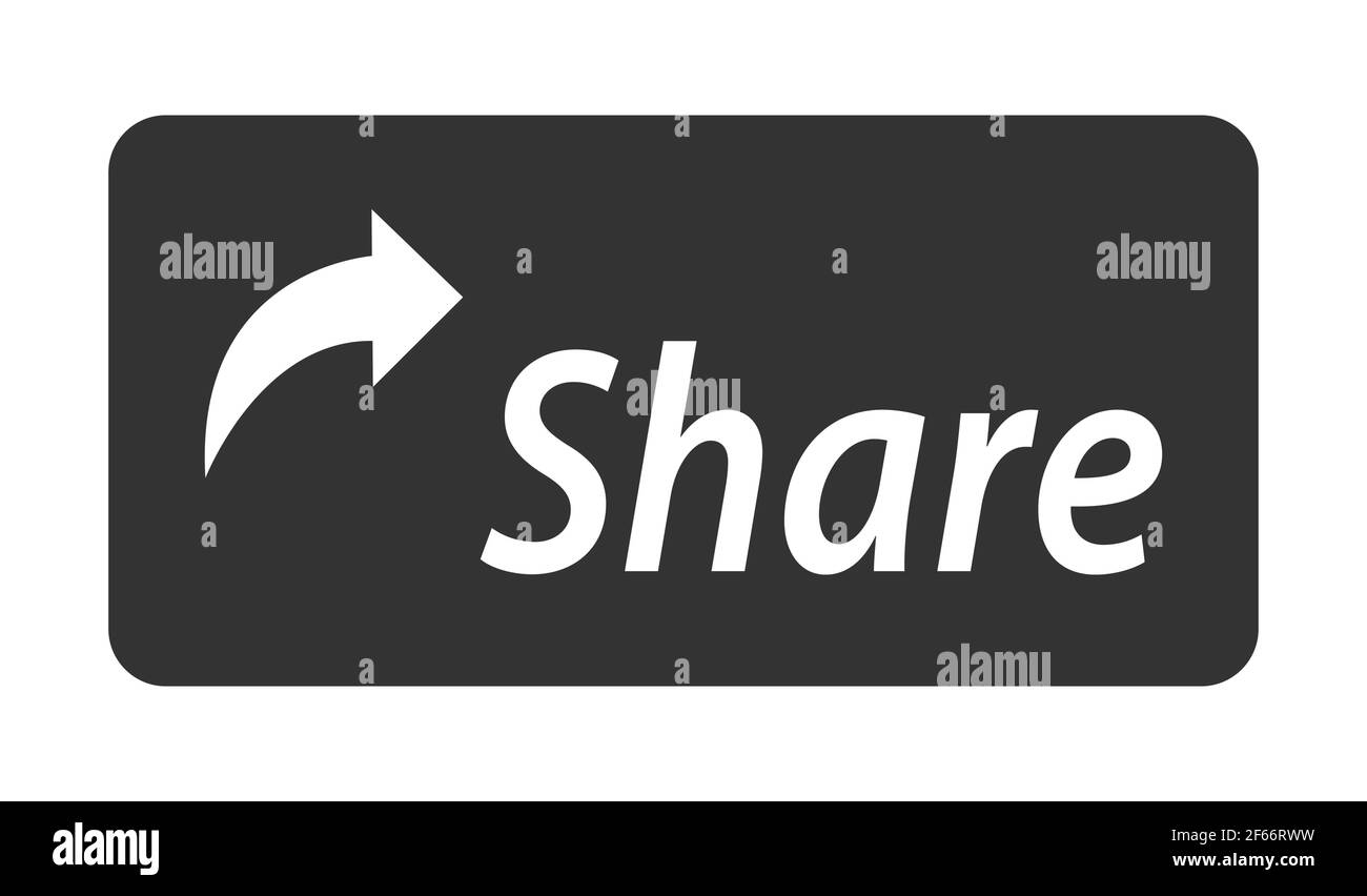 Teilen Klicken Sie Schaltfläche Internet-Symbol isoliert. Vektor Illustration Banner . Stock Vektor