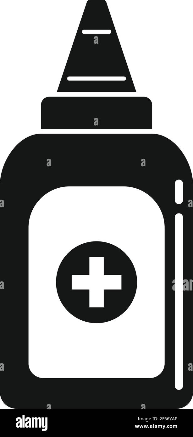 Antiseptische Hand Drop Symbol, einfache Stil Stock Vektor