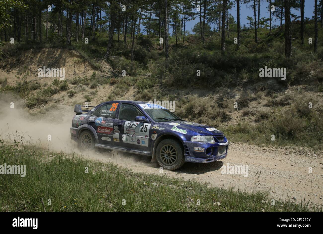 25 BANOS Renaud MORTREUX Vincent Mitsubishi Lancer Evo 6 Aktion während der französischen Rallye-Meisterschaft 2017, Rallye Terre du Diois vom 2. Bis 4. juni in Valence, Frankreich - Foto Aurélien Petitnicolas / DPPI Stockfoto