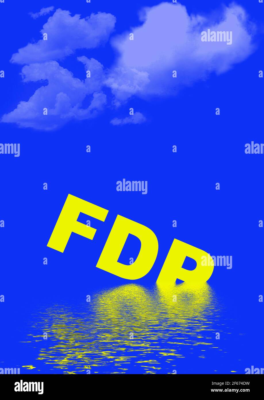 Wahlen in Deutschland, sinkende FDP Stockfoto