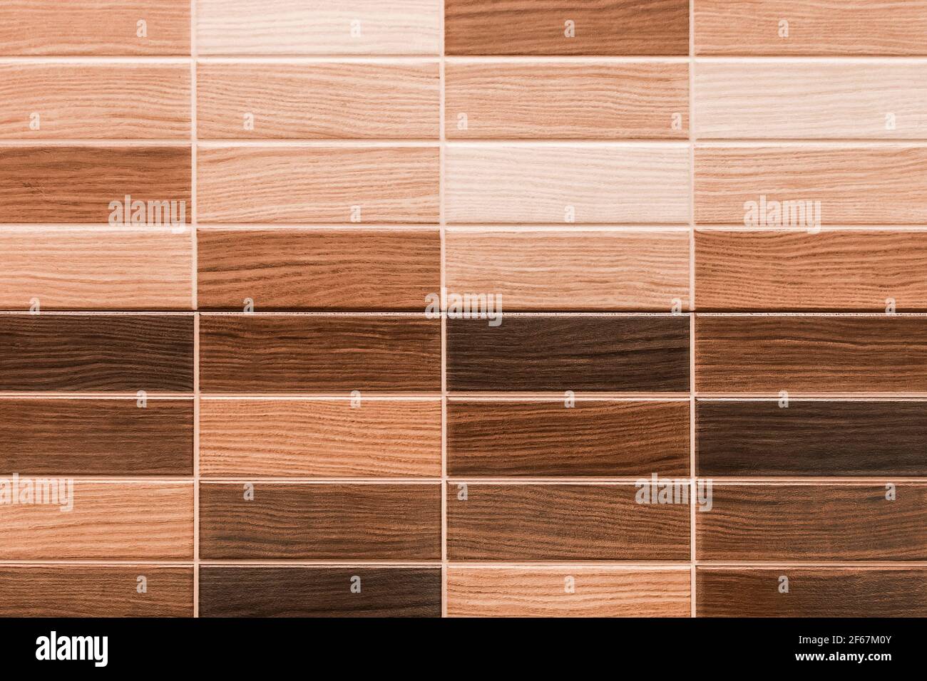 Beispiele von Holz gefliest Textur für Innenarchitektur, Mosaik Hintergrund. Stockfoto