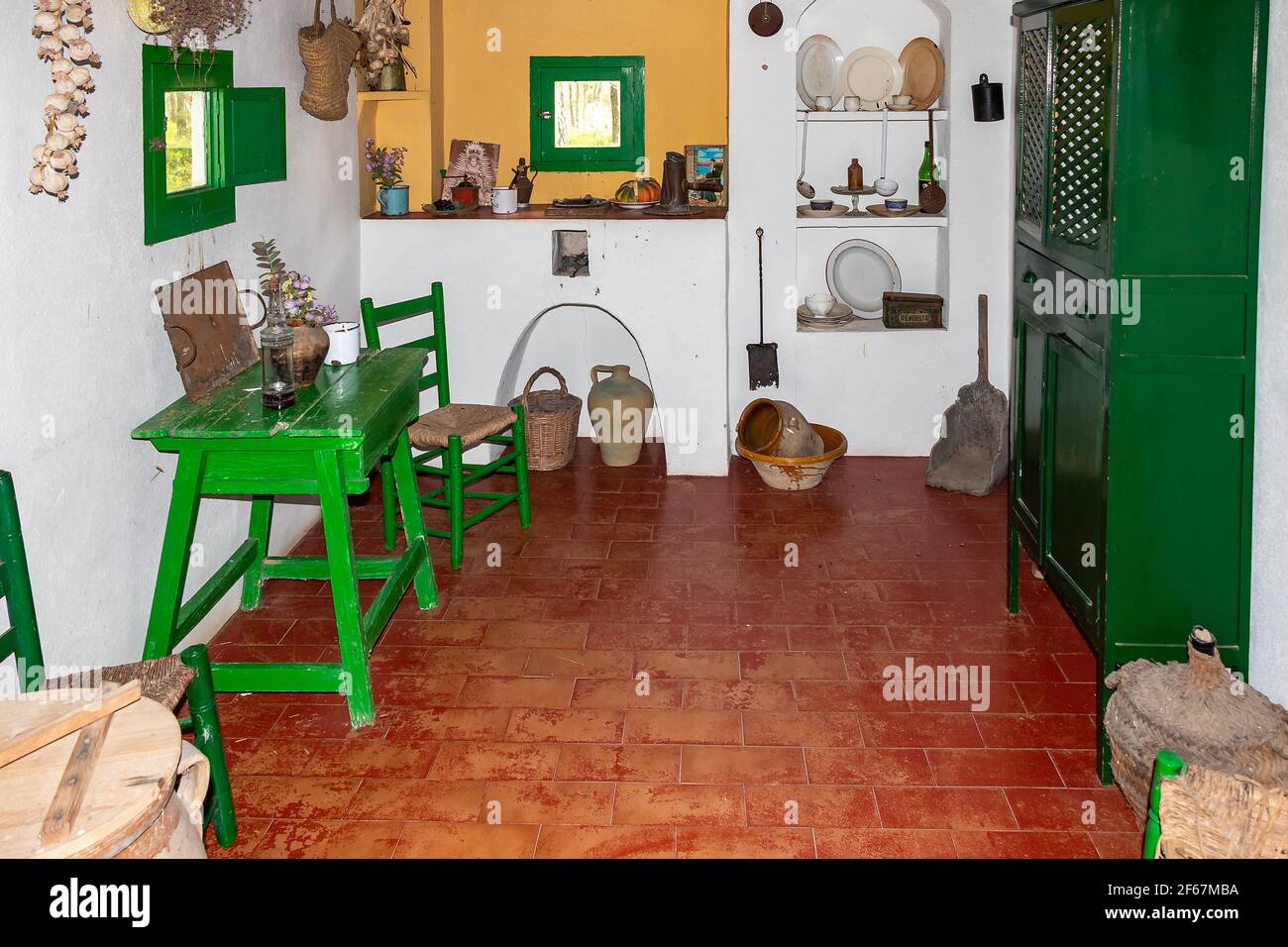 Huelva, Spanien - 27. März 2021: Innenraum des Besucherzentrums La Rocina, Nationalpark Doñana Stockfoto