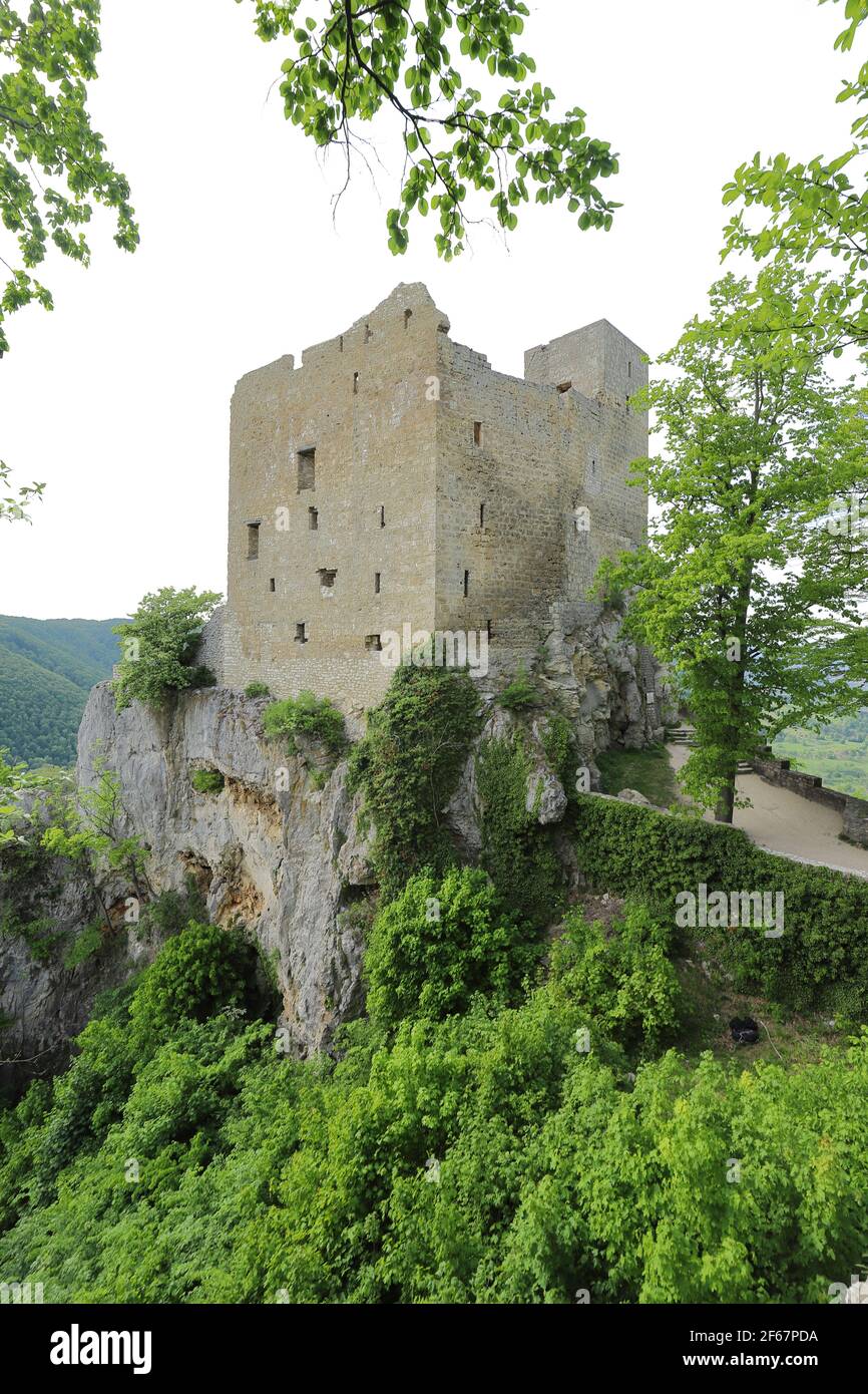 Schloss Reussenstein in der Schwäbischen Alb bei Neidlingen. Stockfoto