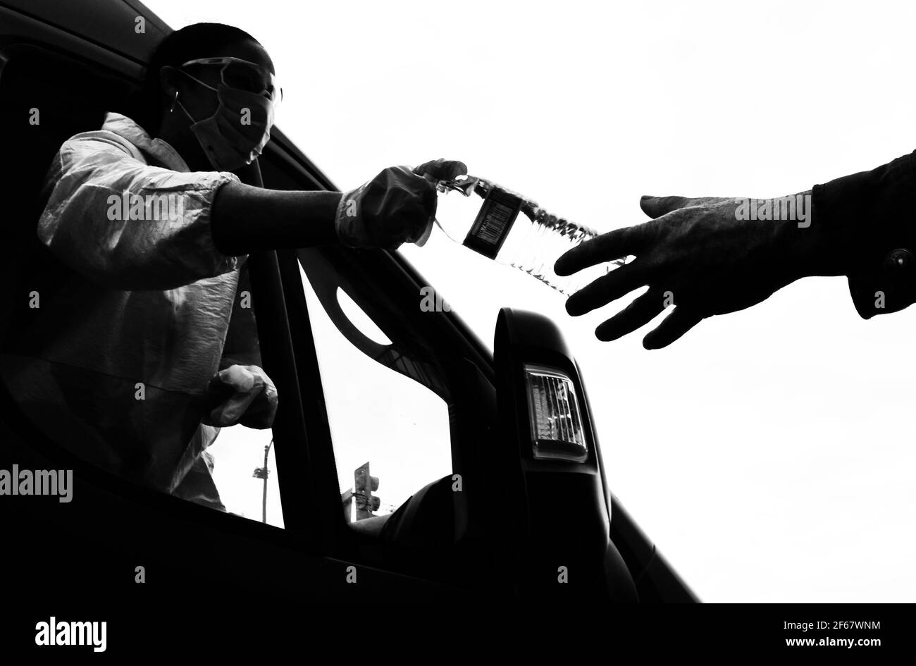 Obdachlos und auf der Straße leben Stockfoto