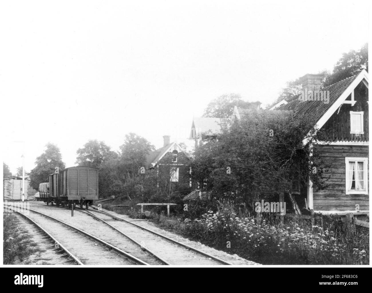 Innenhof im Jahr 1902. Stockfoto