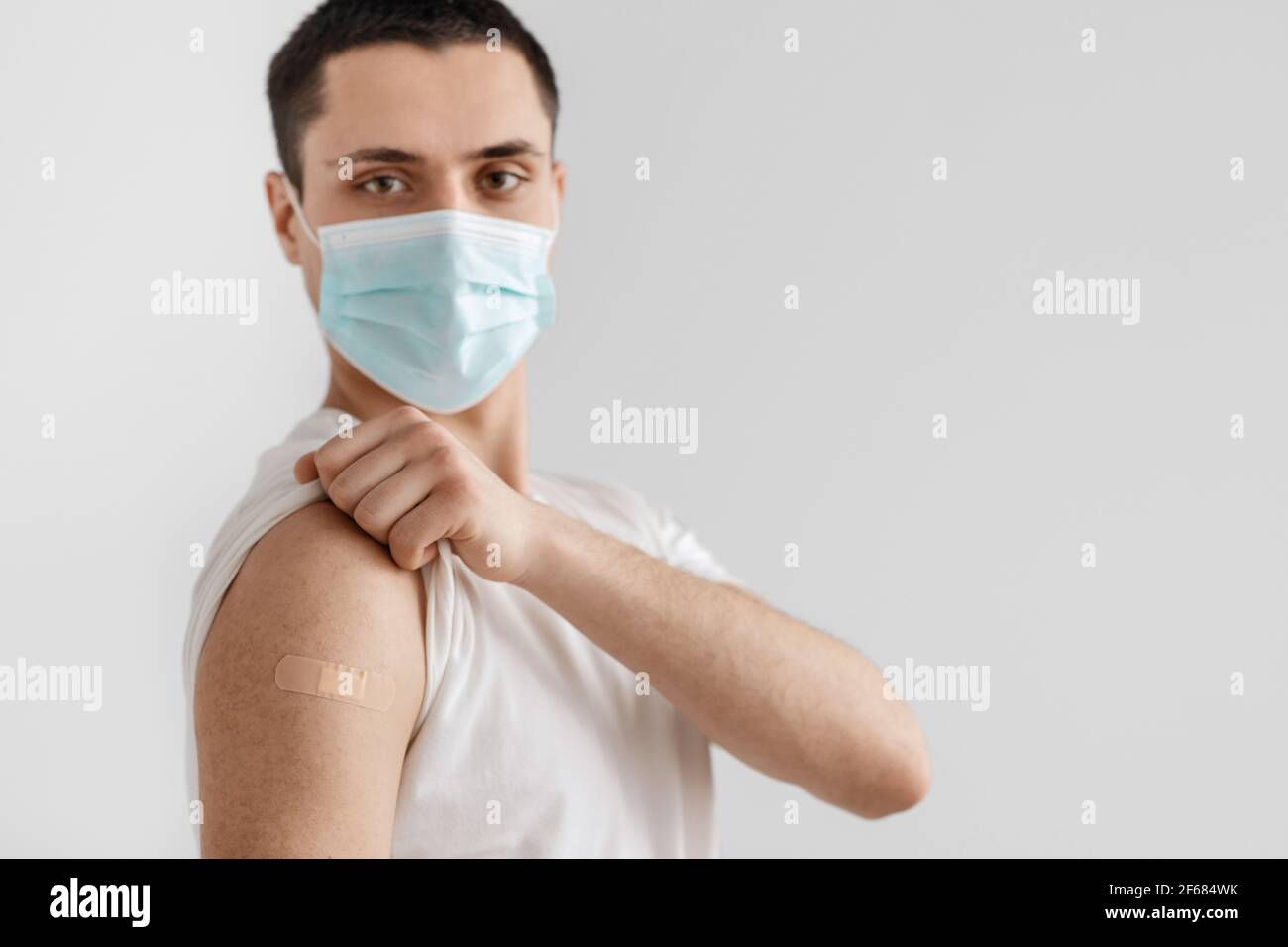 Impfkonzept, Krankheitsvorbeugung, Gesundheitsversorgung, Coronavirus-Immunisierung Stockfoto