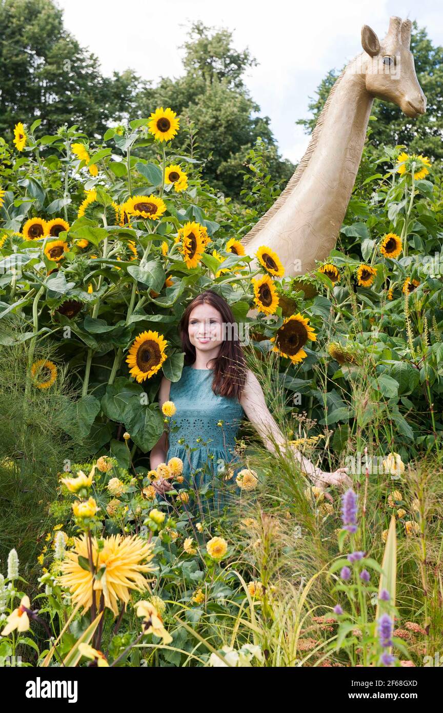 Sophie Ellis-Bextor Fotoausstellung im RHS Britain in Bloom Garden Hampton Court Palace Flower Show 2014, im Hampton Court - London Stockfoto