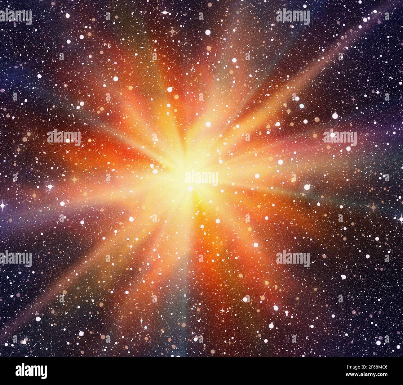 Licht Galaxie auf einem Raum Sterne Hintergrund Stockfoto