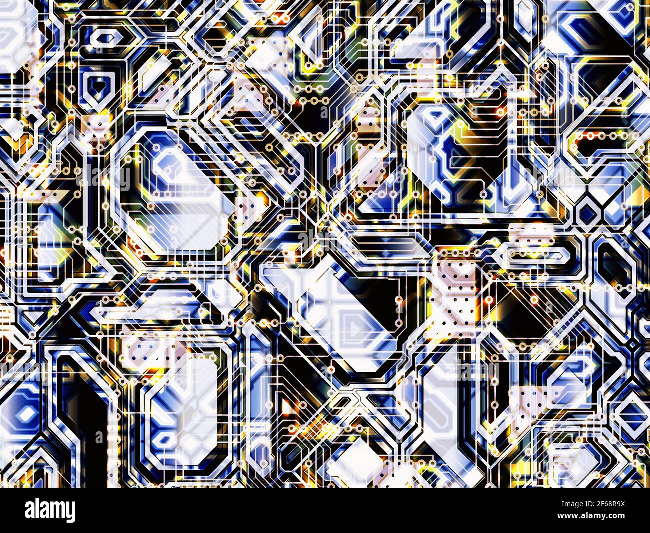Futuristische abstrakte moderne Technologie Hintergrund Stockfoto