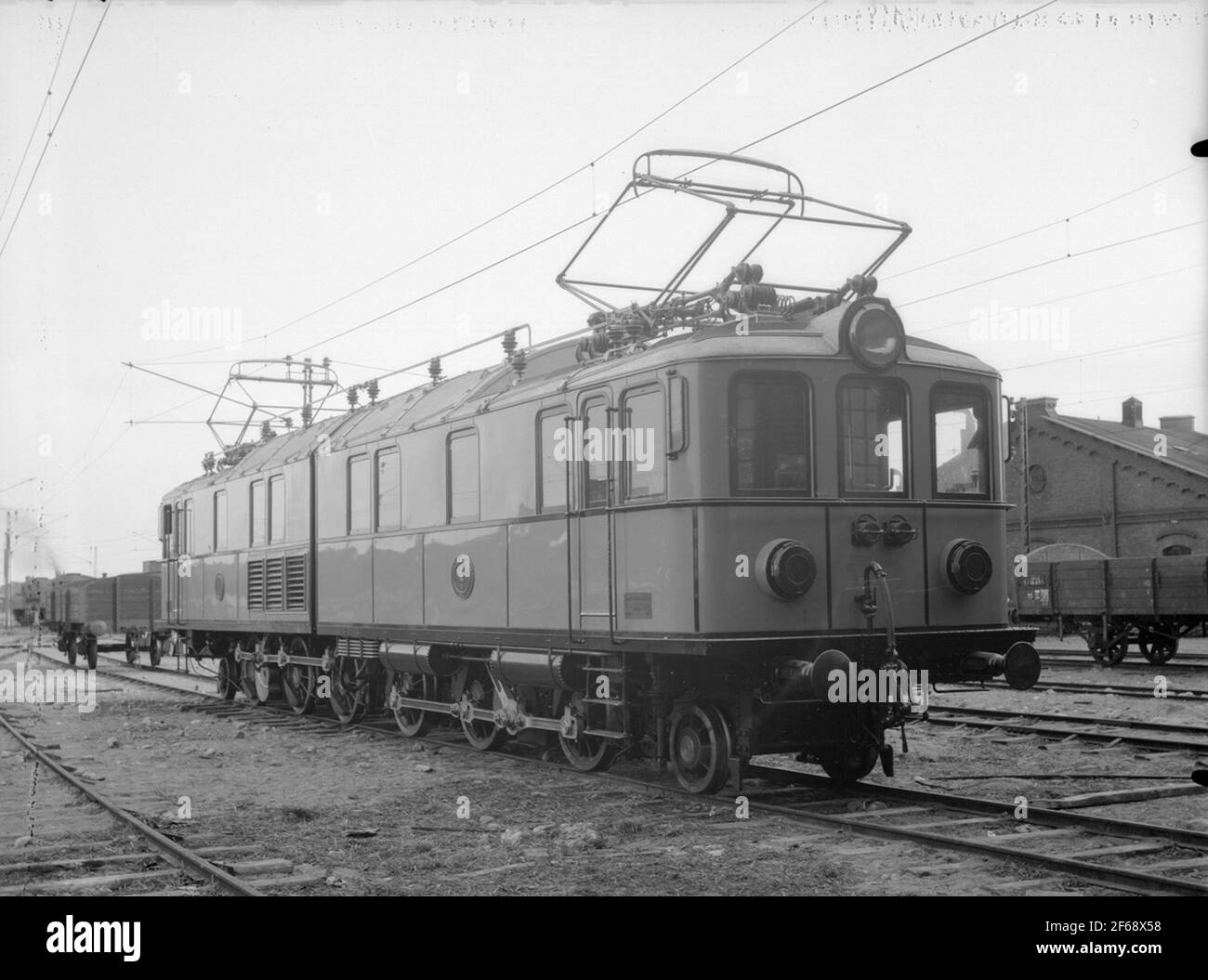 Staatsbahnen, SJ O 1-2, Dubbbellok. Stockfoto