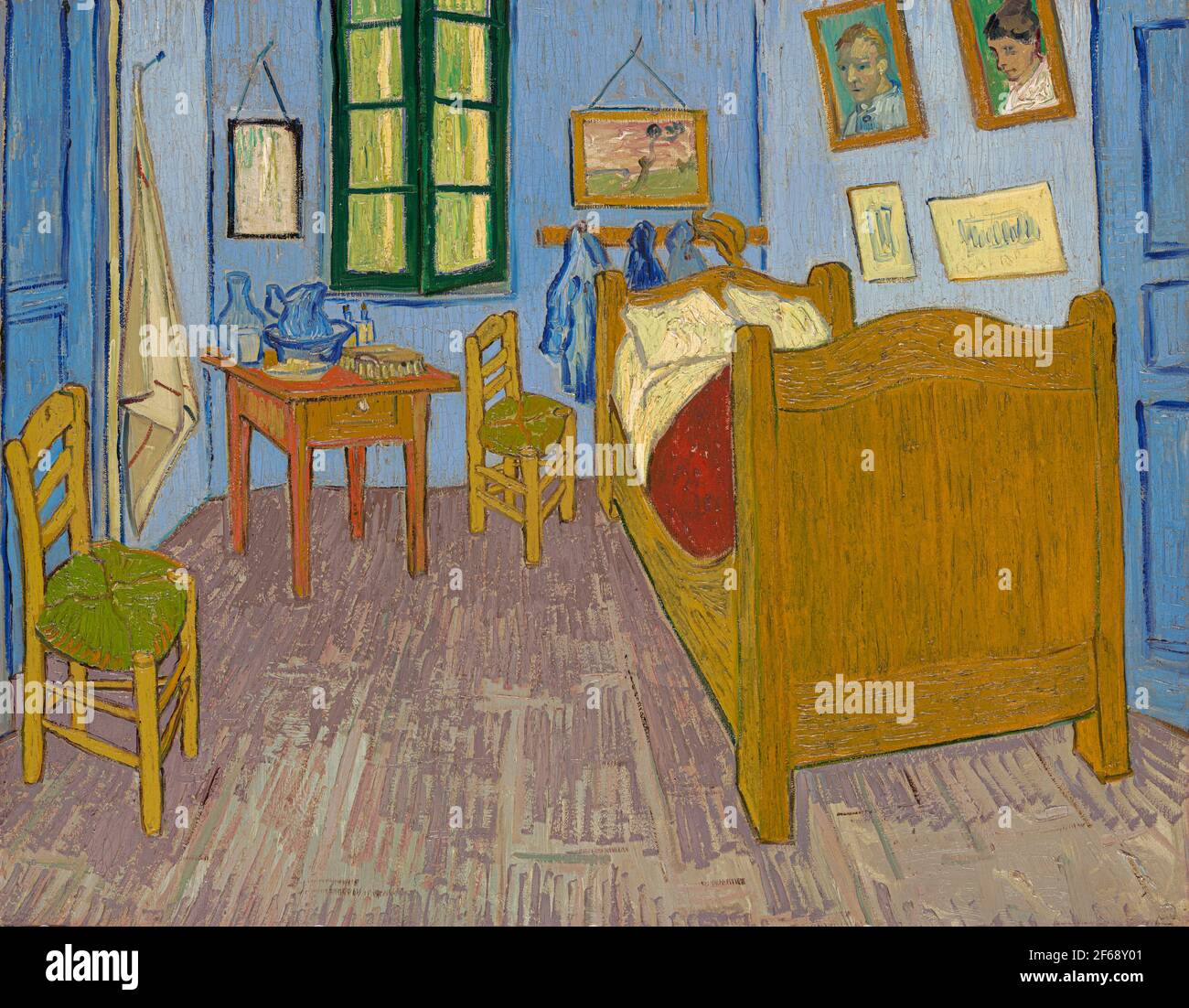 Vincent van Gogh, Vincent's Bedroom in Arles, 1889, Öl auf Leinwand, Musée d'Orsay, Paris, Frankreich. Stockfoto