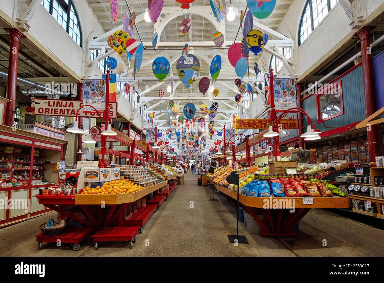 Saint John City Market Saint John New Brunswick Kanada Stockfoto