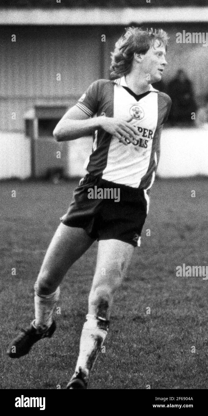 SOUTHAMPTON REBERL Mark wright spielt für das A-Team in eastleigh. PIC mike Walker, 1984 Stockfoto