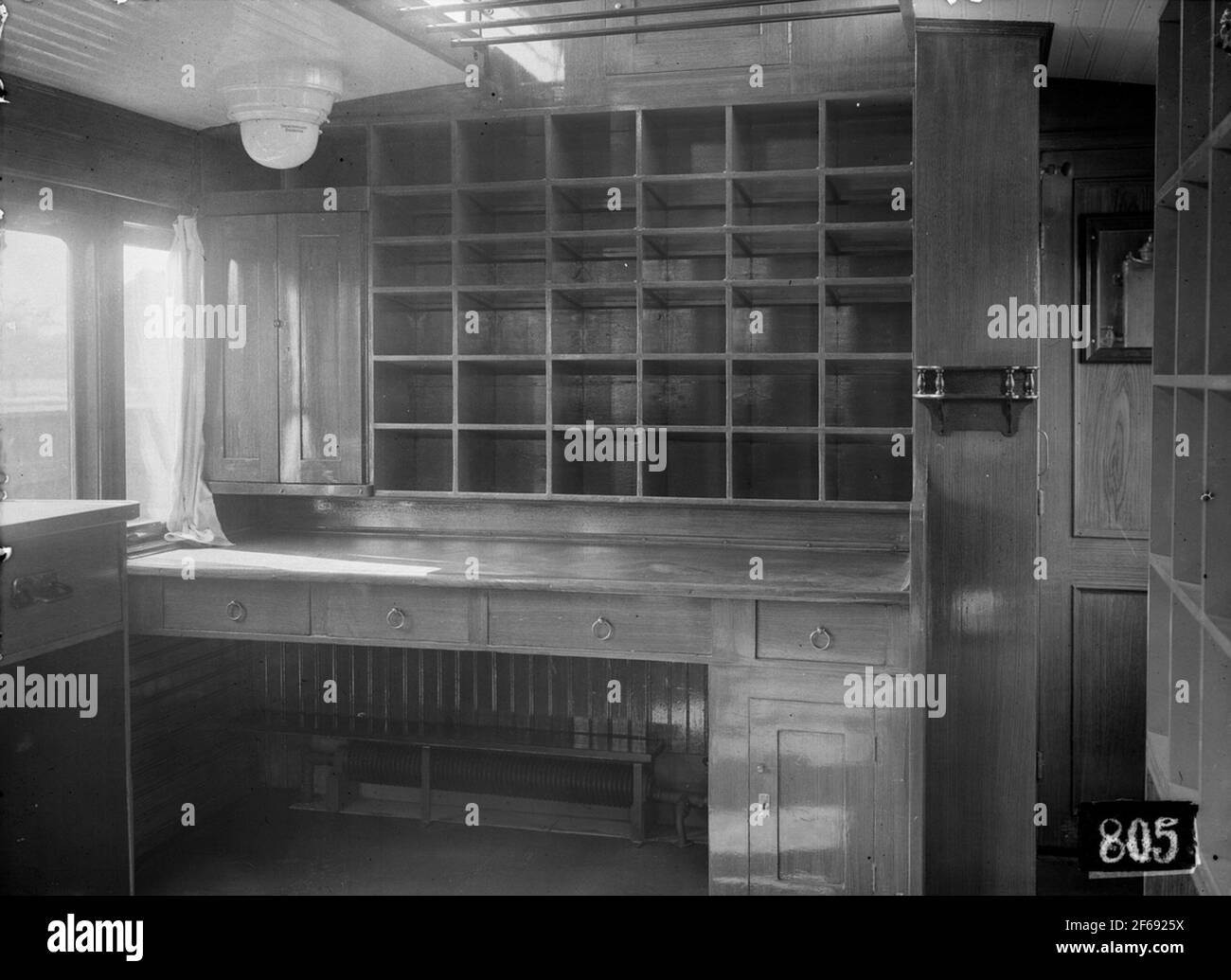 Ost-Zentralbahn, ÖCJ CD 208. Postabteilung. Stockfoto