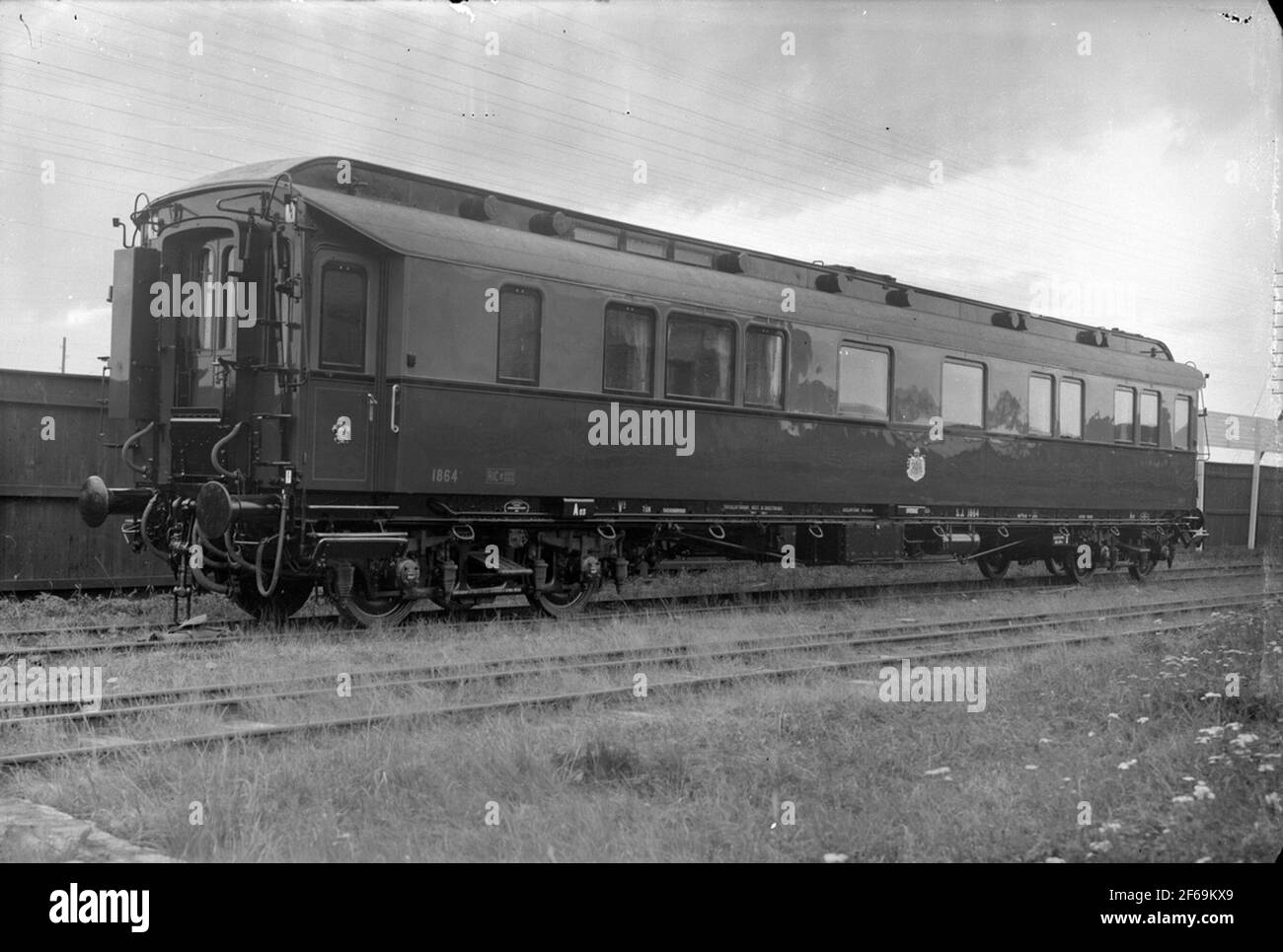 Die Staatsbahnen, SJ AO3 1864 nach dem Wiederaufbau. Stockfoto