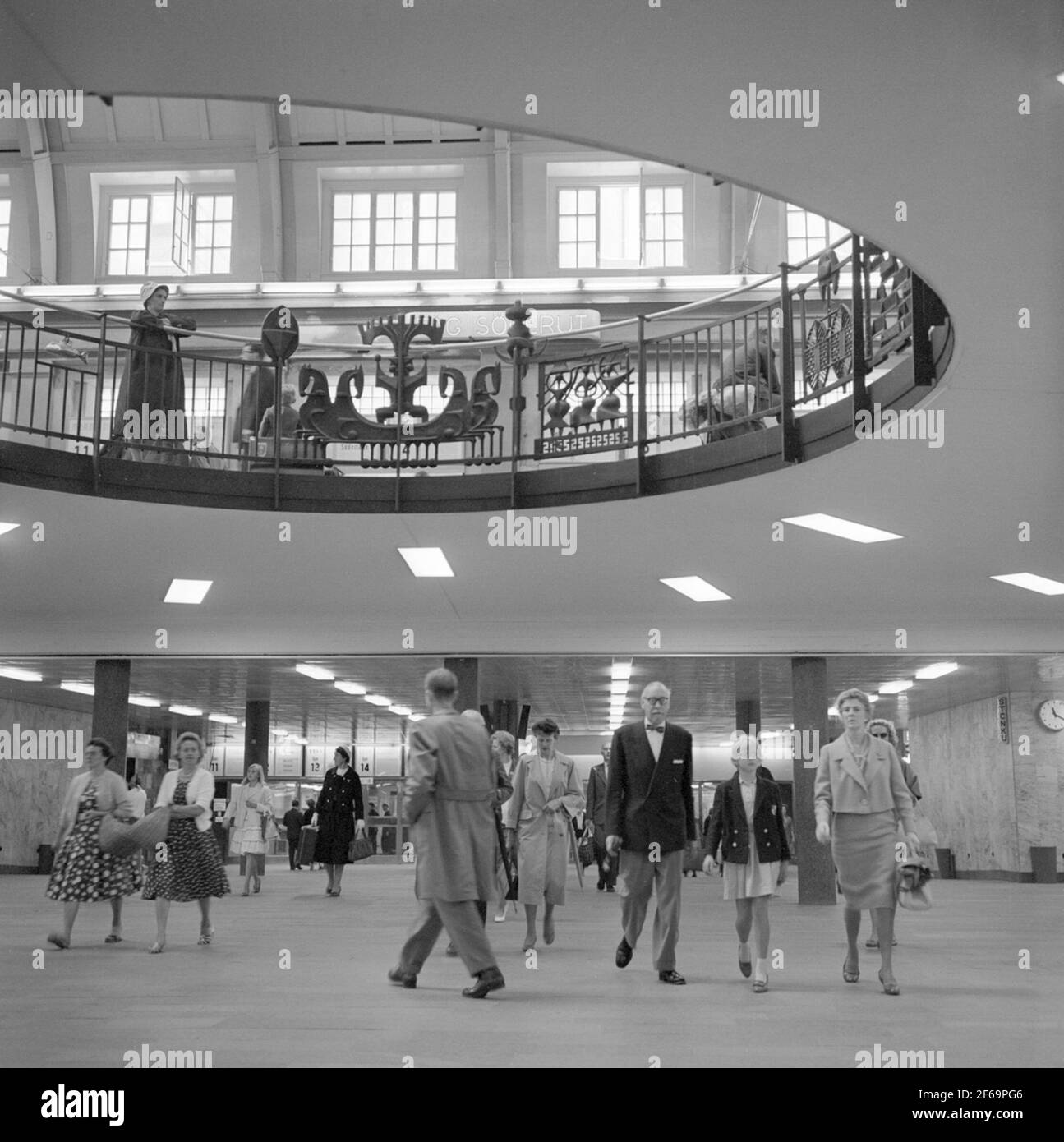 Die U-Bahn-Unterhalle Stockholm Central Stockfoto