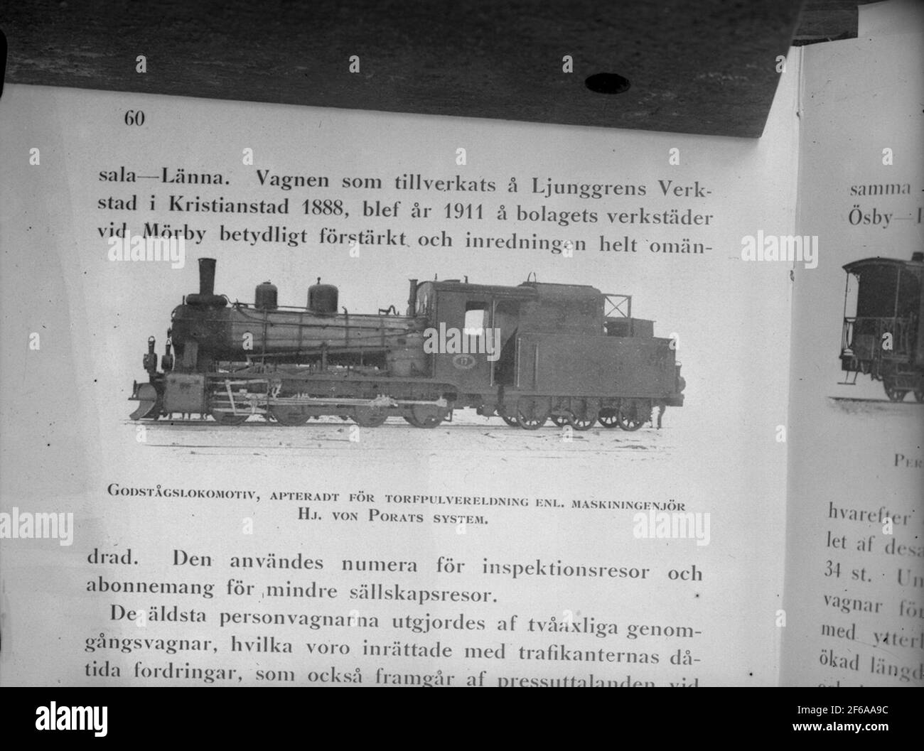 SRJ Lok 17 Torfpulver Befestigung Stockfoto